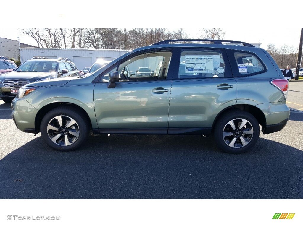 2017 Forester 2.5i - Jasmine Green Metallic / Gray photo #3