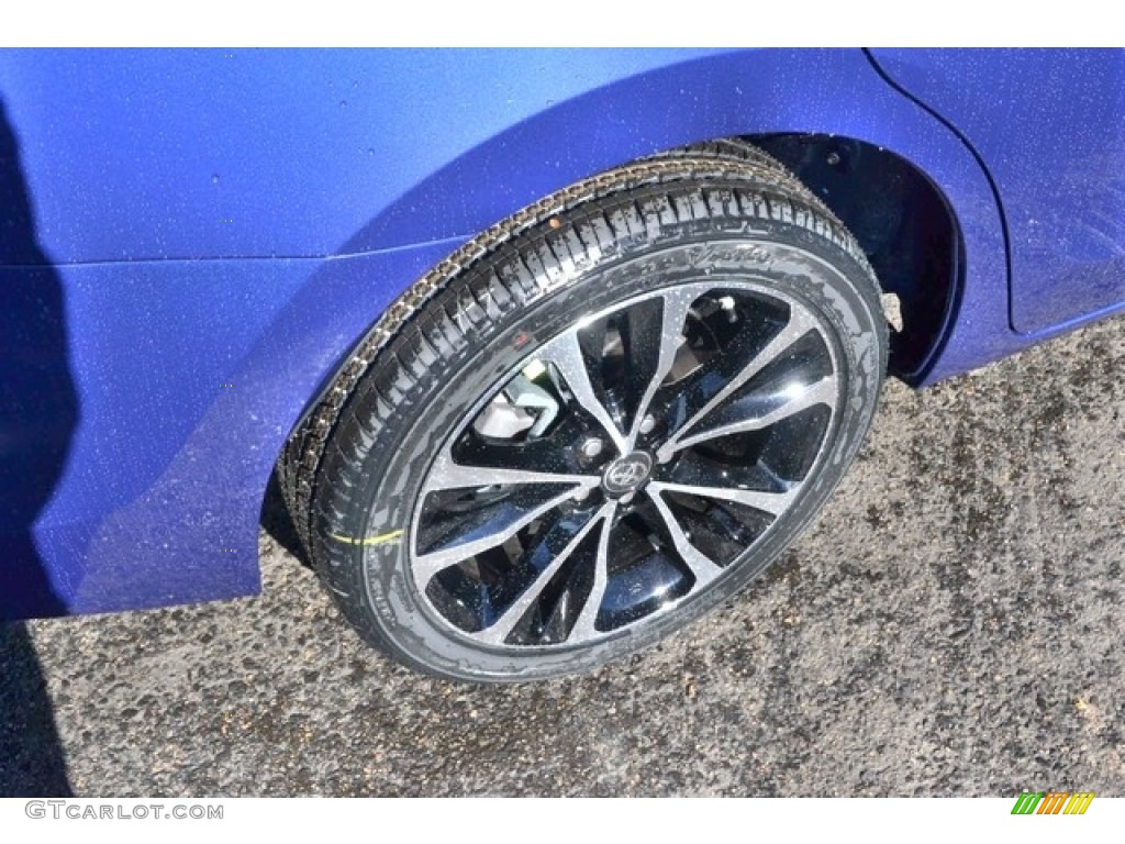 2017 Corolla SE - Blue Crush Metalic / Black photo #9