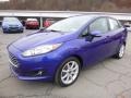 2014 Blue Candy Ford Fiesta SE Sedan  photo #7