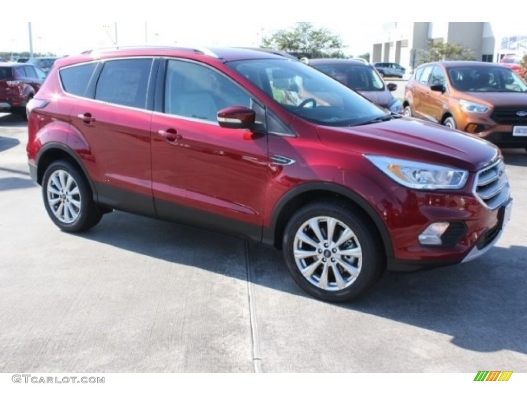 2017 Escape Titanium - Ruby Red / Medium Light Stone photo #2