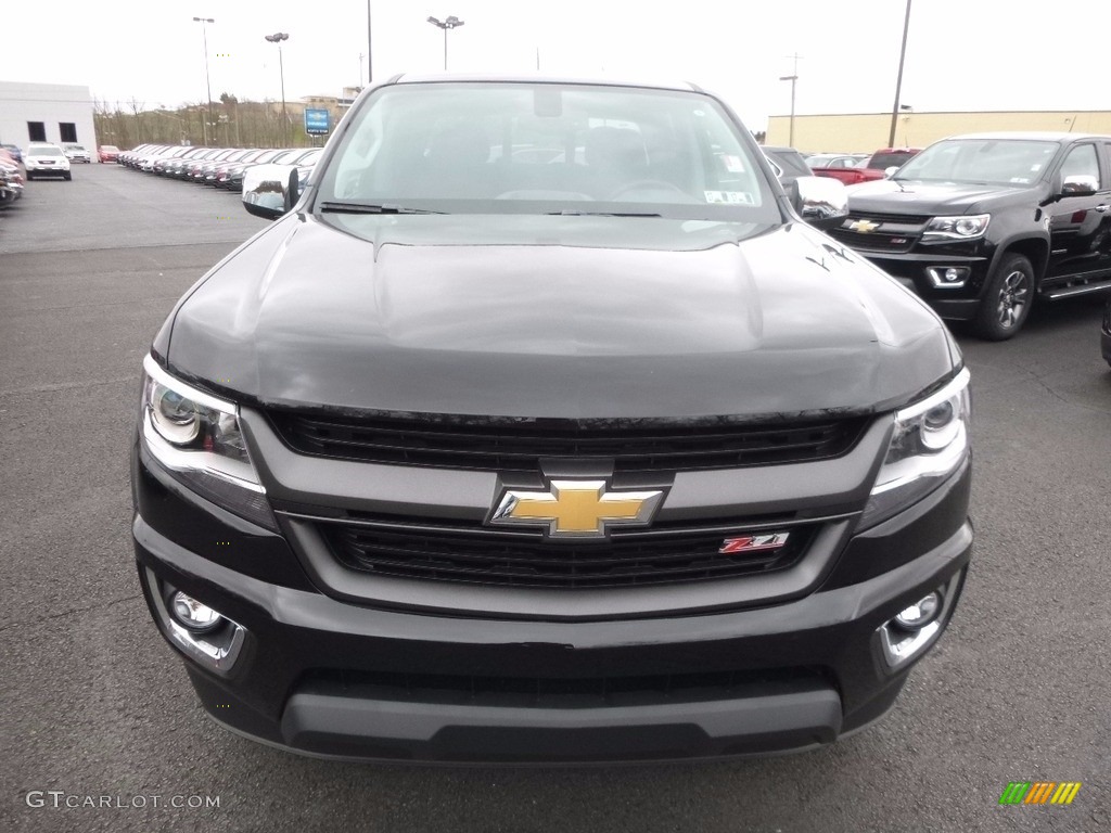 Black 2017 Chevrolet Colorado Z71 Crew Cab 4x4 Exterior Photo #117330586