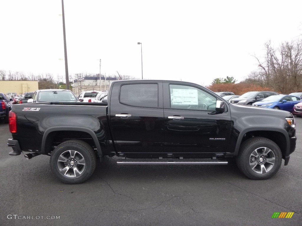 Black 2017 Chevrolet Colorado Z71 Crew Cab 4x4 Exterior Photo #117330634