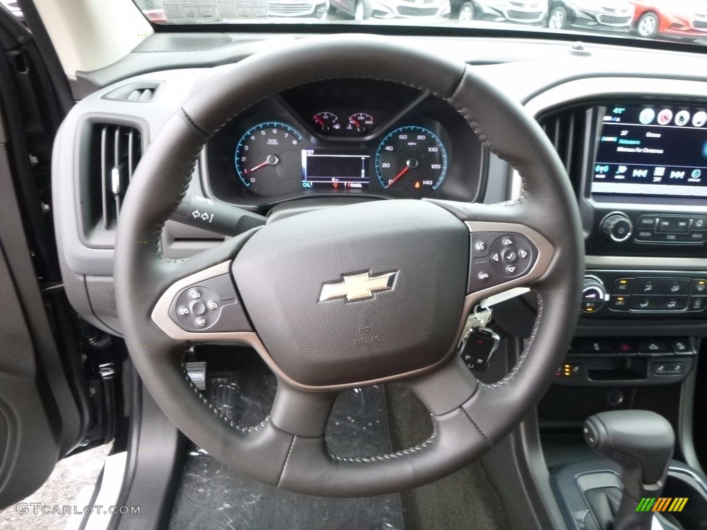 2017 Chevrolet Colorado Z71 Crew Cab 4x4 Jet Black Steering Wheel Photo #117330963