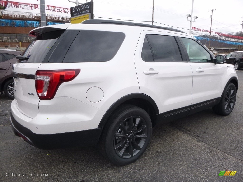 2017 Explorer XLT 4WD - White Platinum / Sport Appearance Dark Earth Gray photo #2