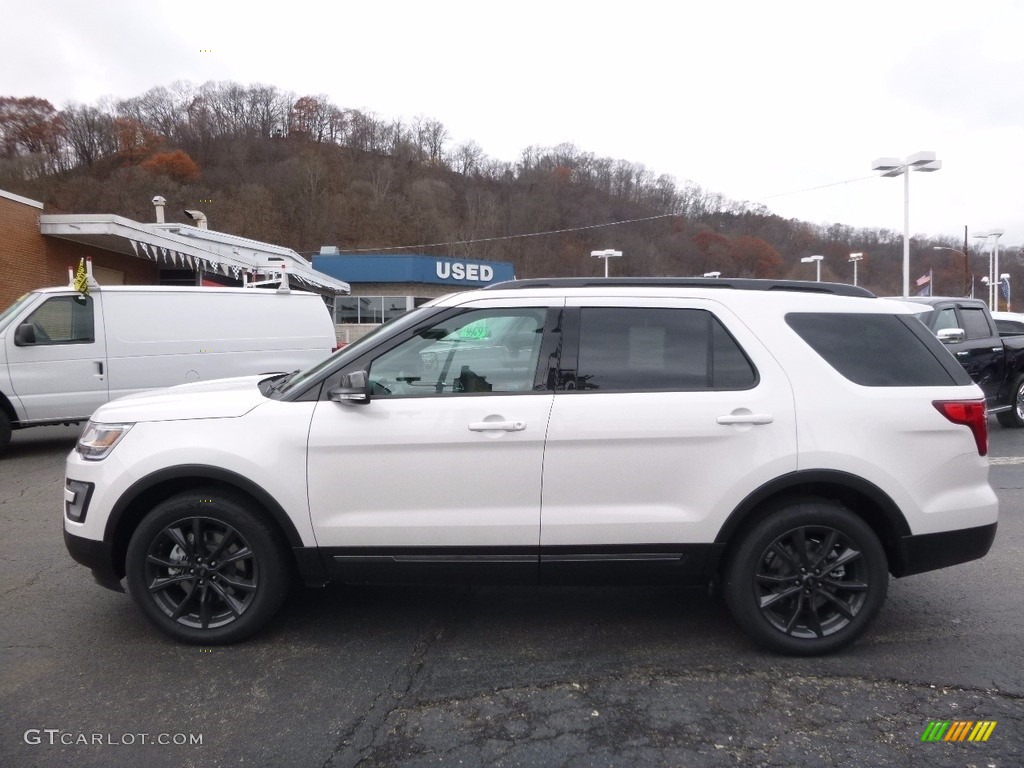2017 Explorer XLT 4WD - White Platinum / Sport Appearance Dark Earth Gray photo #5