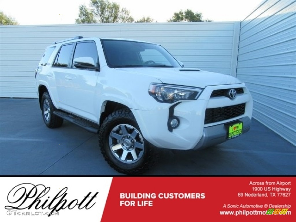 2016 4Runner Trail Premium 4x4 - Super White / Black photo #1