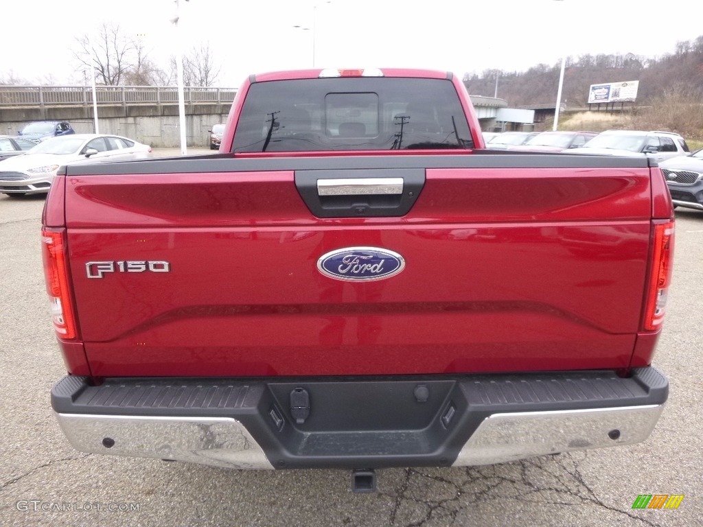 2016 F150 XLT SuperCab 4x4 - Ruby Red / Medium Earth Gray photo #3