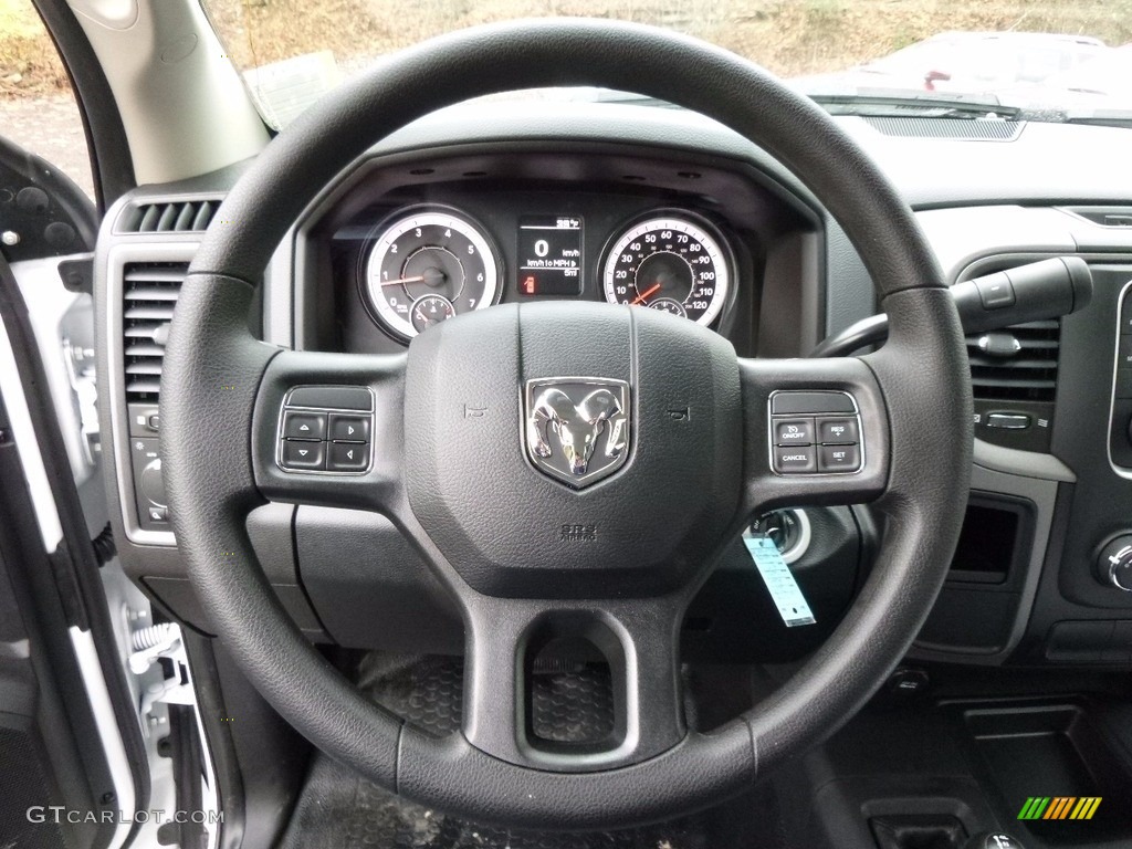2017 Ram 2500 Tradesman Regular Cab 4x4 Black/Diesel Gray Steering Wheel Photo #117334570