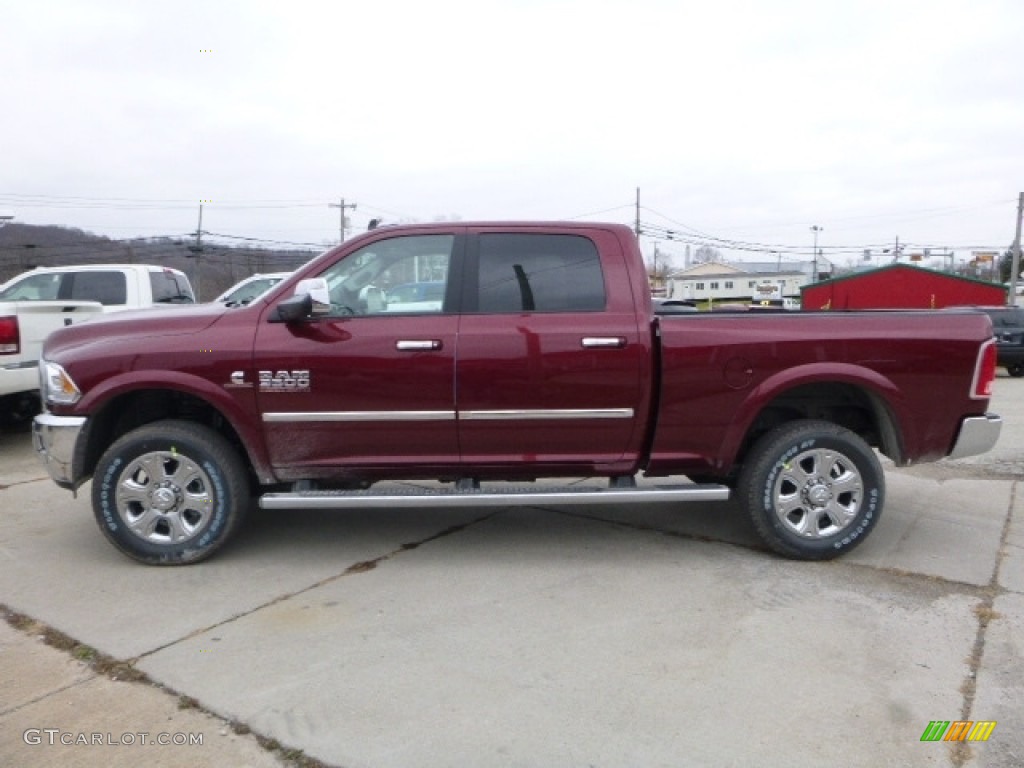 2017 3500 Laramie Crew Cab 4x4 - Delmonico Red Pearl / Black photo #3