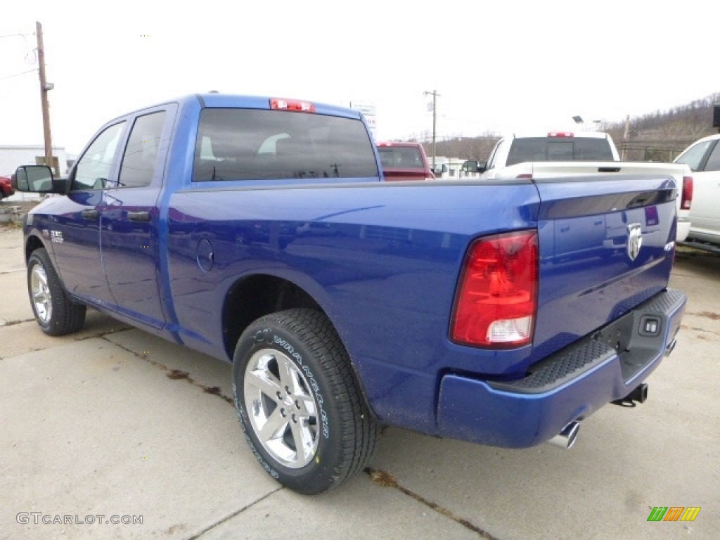 2017 1500 Express Quad Cab 4x4 - Blue Streak Pearl / Black/Diesel Gray photo #6