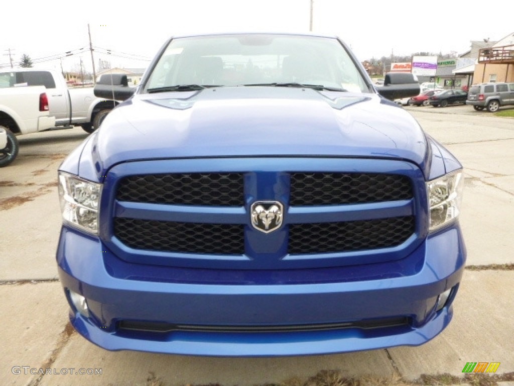 2017 1500 Express Quad Cab 4x4 - Blue Streak Pearl / Black/Diesel Gray photo #12