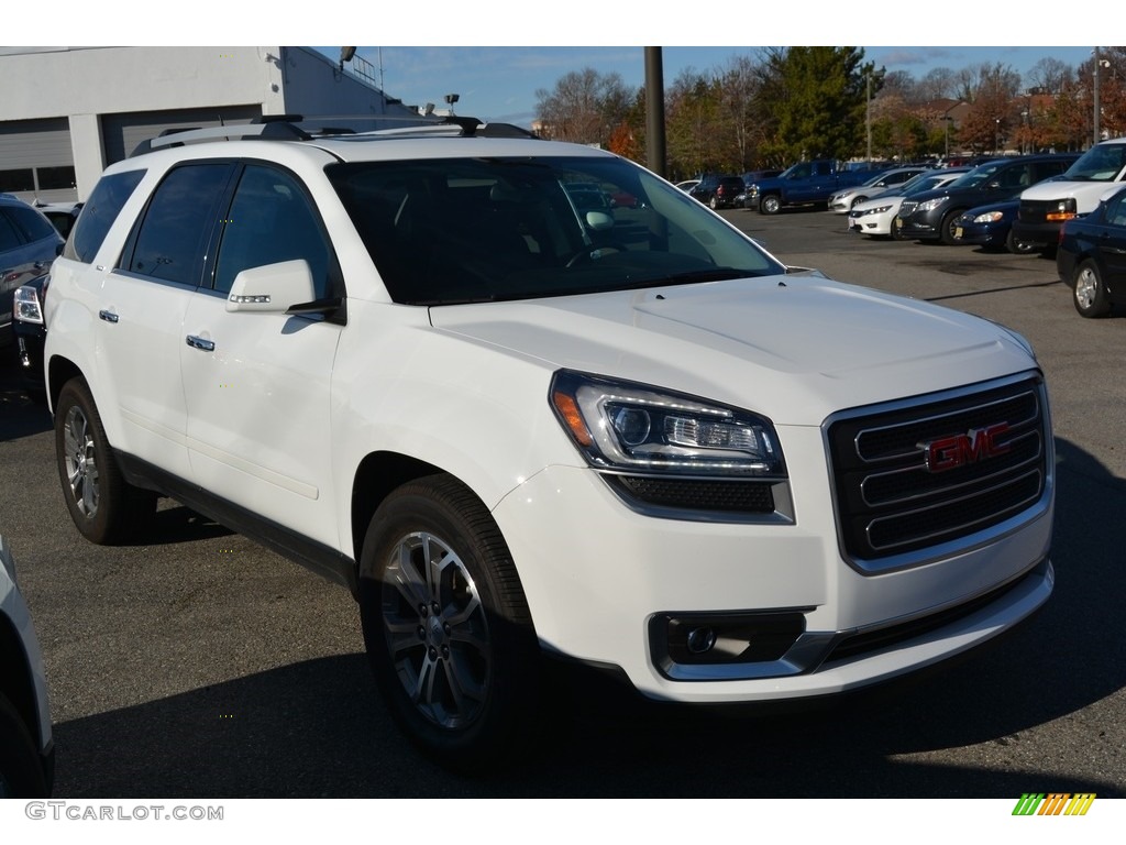 2016 Acadia SLT AWD - Summit White / Ebony photo #3