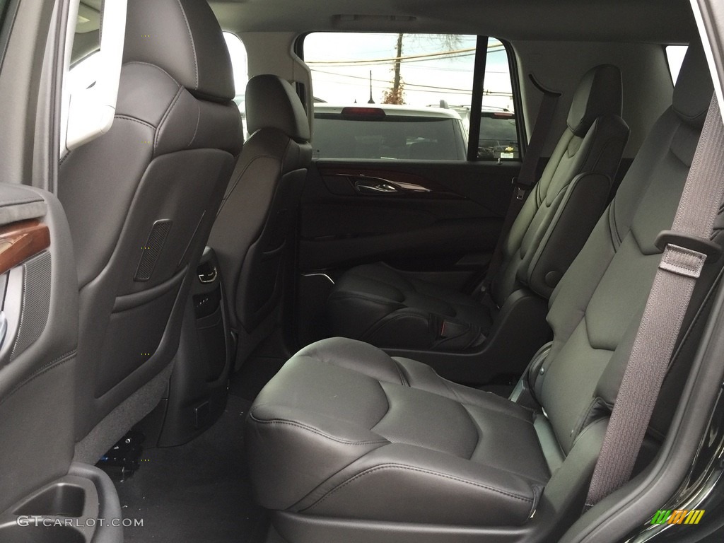 Jet Black Interior 2017 Cadillac Escalade Luxury 4WD Photo #117336016