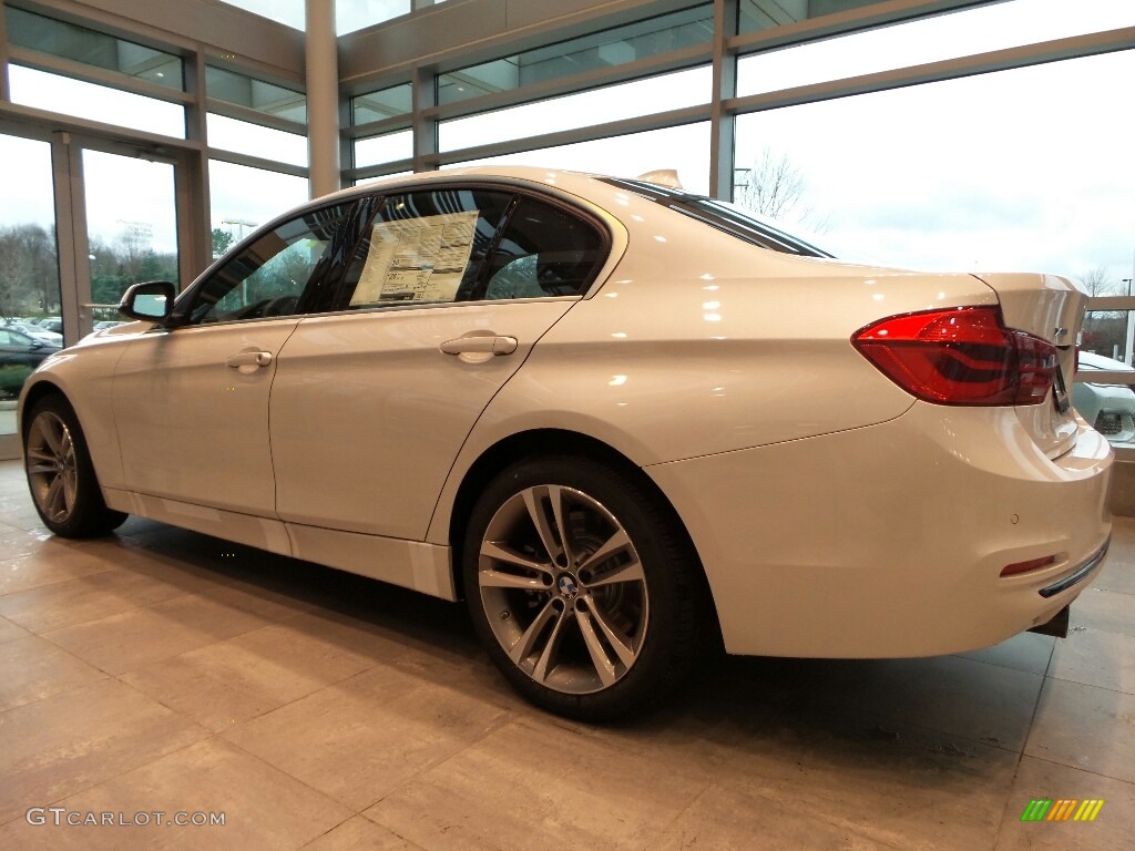 2016 3 Series 340i xDrive Sedan - Mineral White Metallic / Black photo #2
