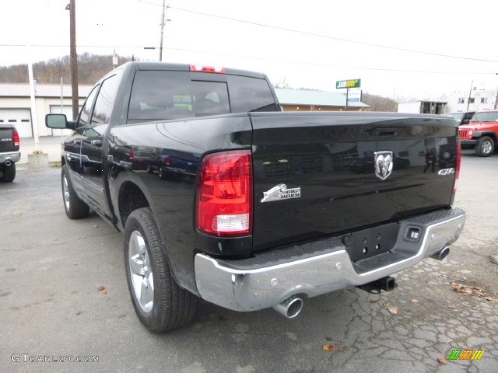 2017 1500 Big Horn Crew Cab 4x4 - Black Forest Green Pearl / Black/Diesel Gray photo #5