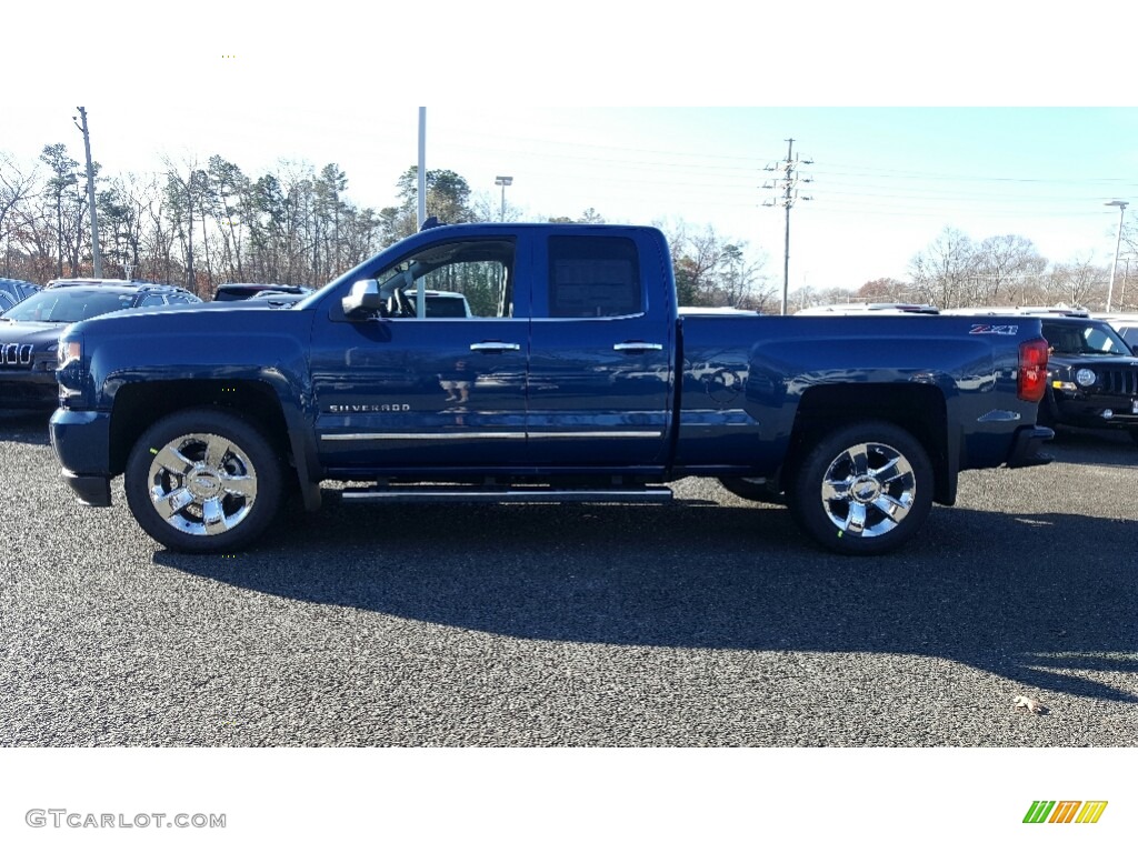 2017 Silverado 1500 LTZ Double Cab 4x4 - Deep Ocean Blue Metallic / Jet Black photo #3