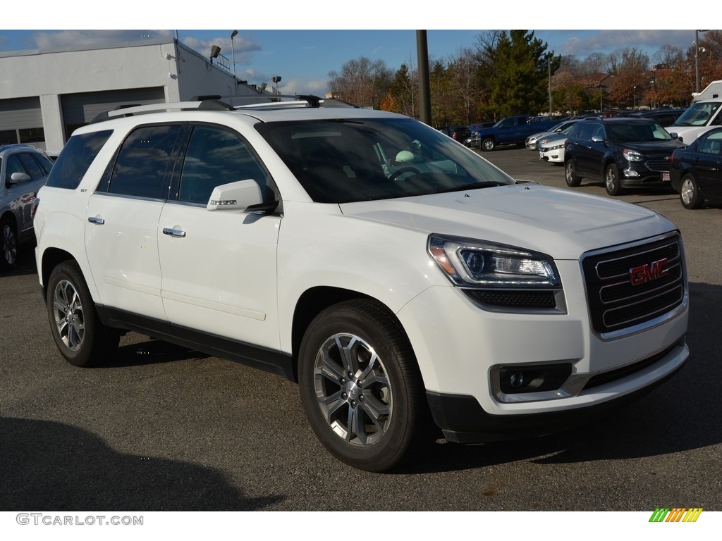 2016 Acadia SLT AWD - Summit White / Ebony photo #3