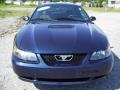 2002 True Blue Metallic Ford Mustang V6 Coupe  photo #2