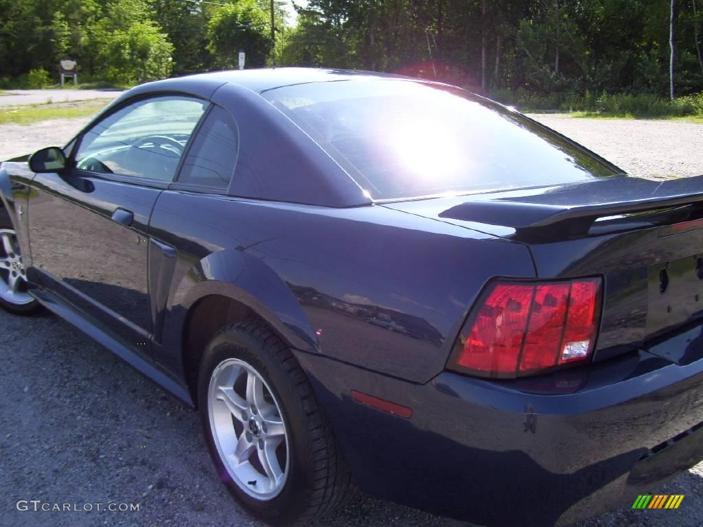 2002 Mustang V6 Coupe - True Blue Metallic / Dark Charcoal photo #5