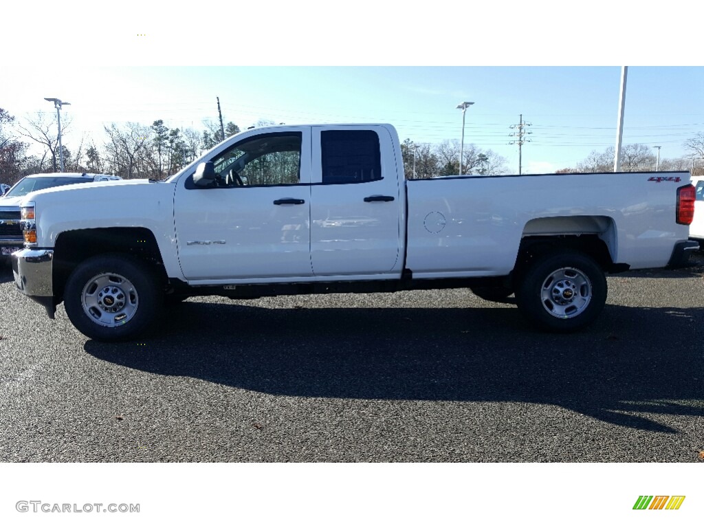 2017 Silverado 2500HD Work Truck Double Cab 4x4 - Summit White / Dark Ash/Jet Black photo #3