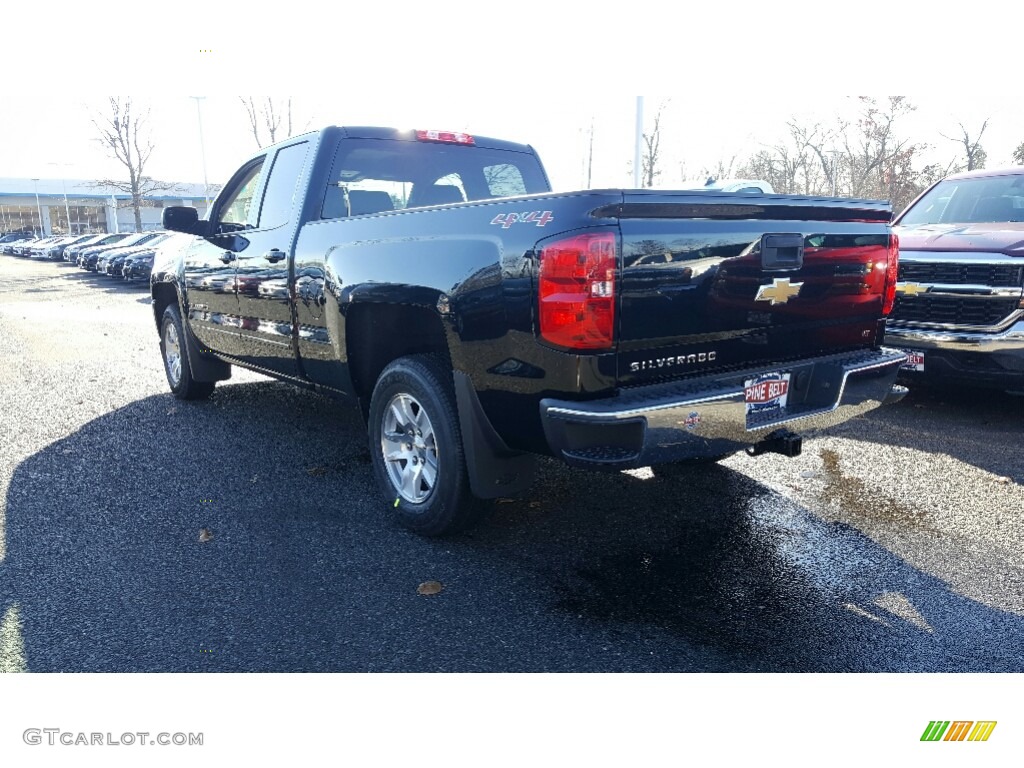 2017 Silverado 1500 LT Double Cab 4x4 - Black / Jet Black photo #4