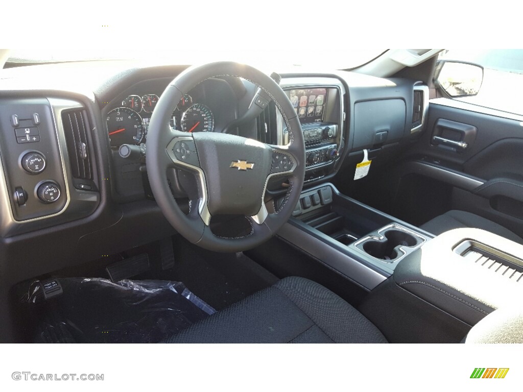 2017 Silverado 1500 LT Double Cab 4x4 - Black / Jet Black photo #9