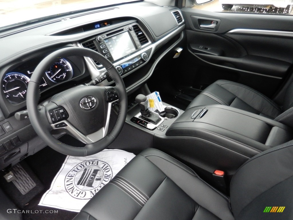 Black Interior 2017 Toyota Highlander SE AWD Photo #117340180