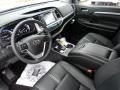 Black 2017 Toyota Highlander SE AWD Interior Color