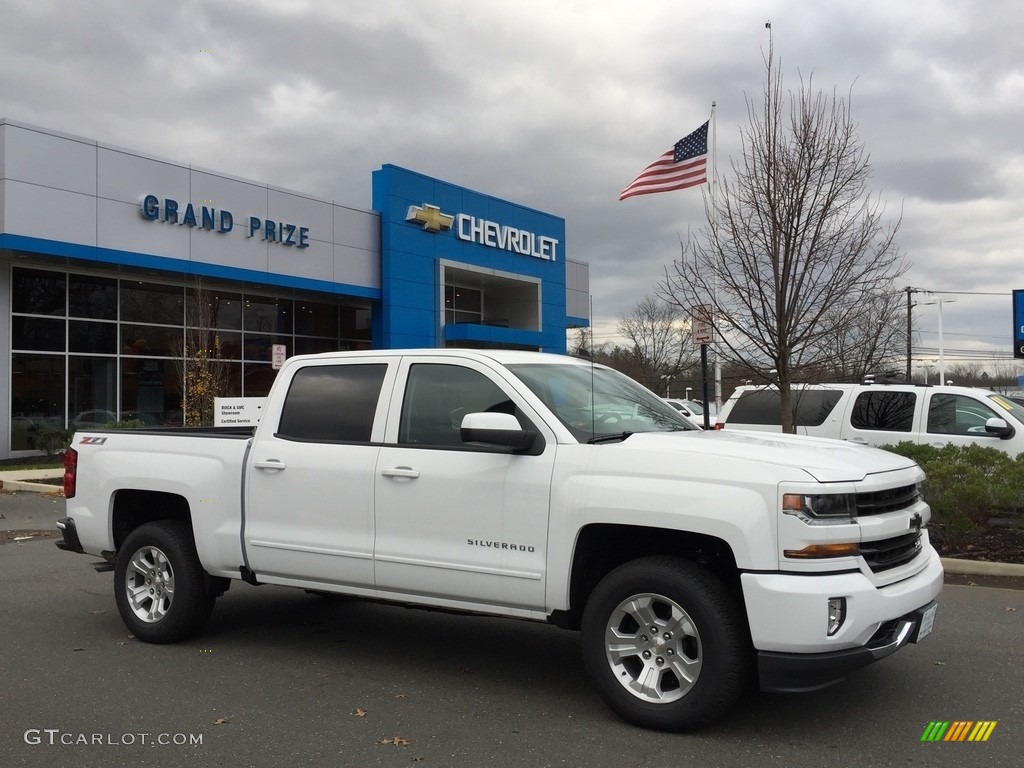 2017 Silverado 1500 LT Crew Cab 4x4 - Summit White / Jet Black photo #3