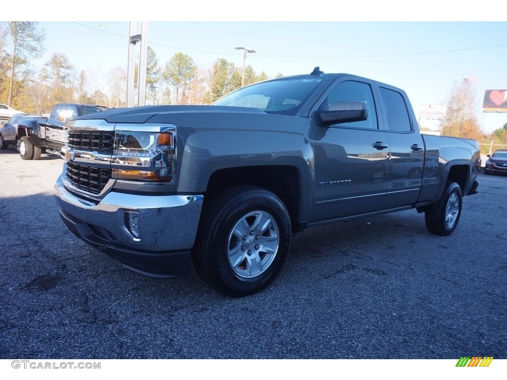 2017 Silverado 1500 LT Double Cab - Pepperdust Metallic / Jet Black photo #3