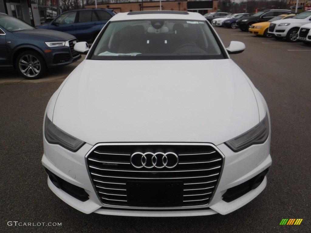 2017 A6 3.0 TFSI Premium Plus quattro - Glacier White Metallic / Nougat Brown photo #5