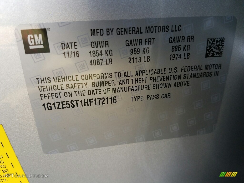 2017 Malibu LT - Silver Ice Metallic / Jet Black photo #9