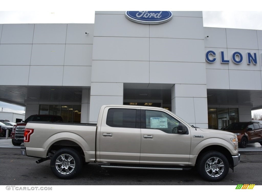 2017 F150 XLT SuperCrew - White Gold / Light Camel photo #2