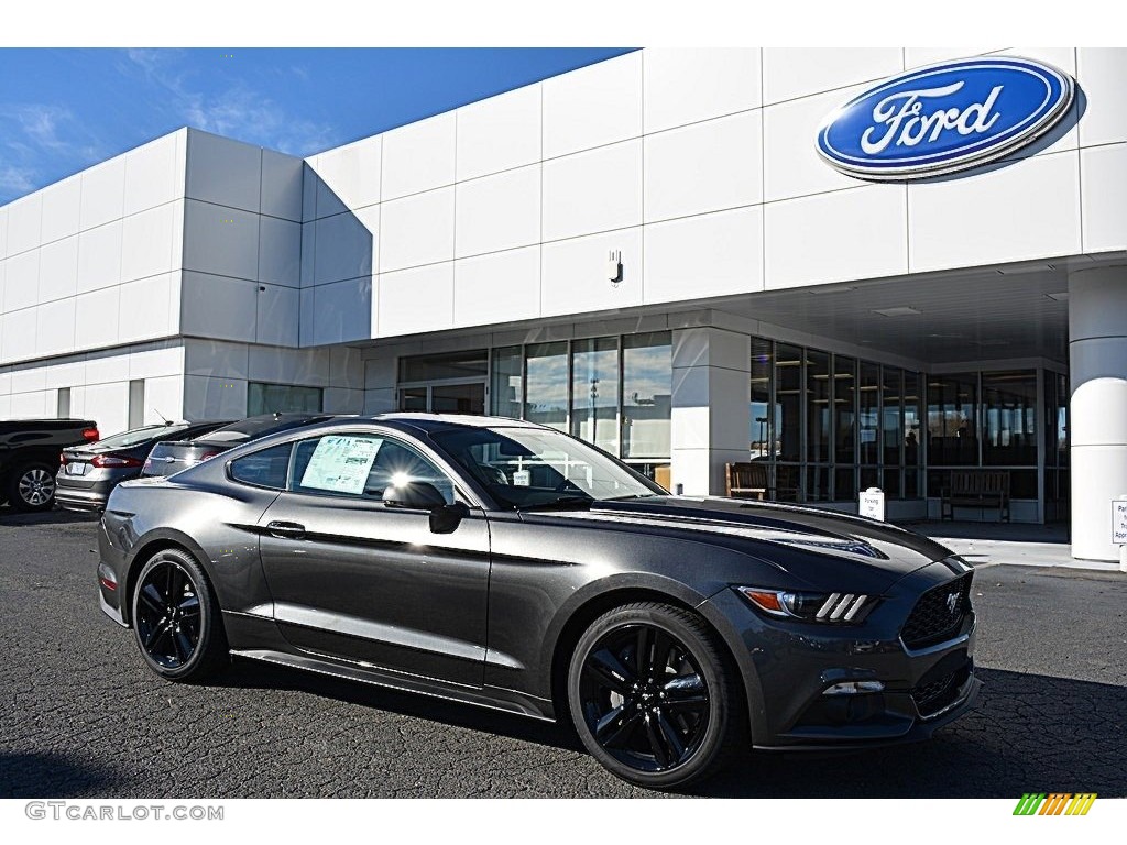 2017 Mustang Ecoboost Coupe - Magnetic / Ebony photo #1