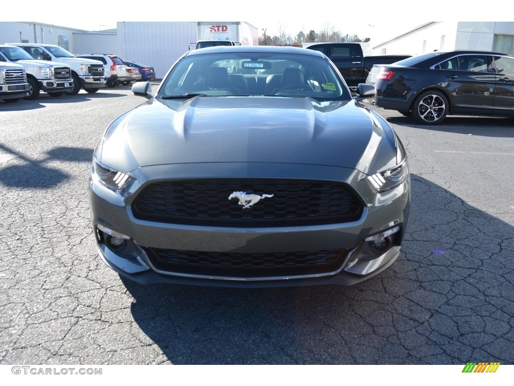 2017 Mustang Ecoboost Coupe - Magnetic / Ebony photo #4