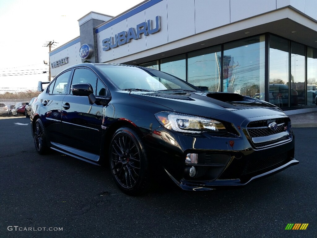 2017 WRX STI - Crystal Black Silica / Carbon Black photo #1