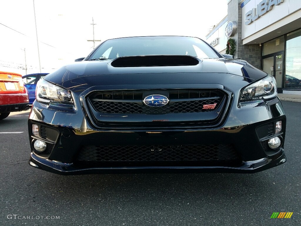 2017 WRX STI - Crystal Black Silica / Carbon Black photo #2