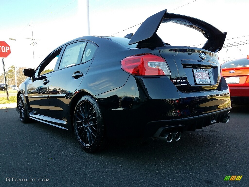 2017 WRX STI - Crystal Black Silica / Carbon Black photo #4