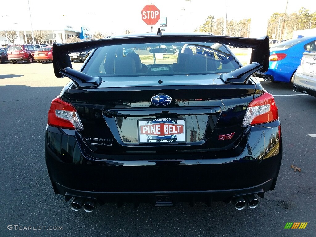 2017 WRX STI - Crystal Black Silica / Carbon Black photo #5