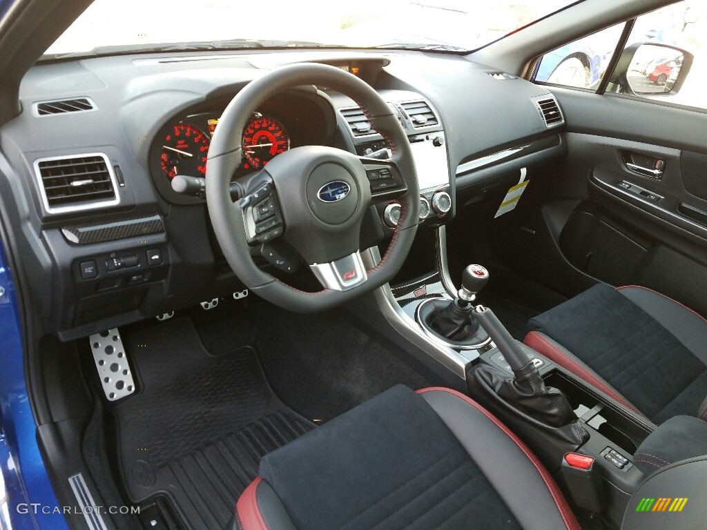 Carbon Black Interior 2017 Subaru WRX STI Photo #117346117