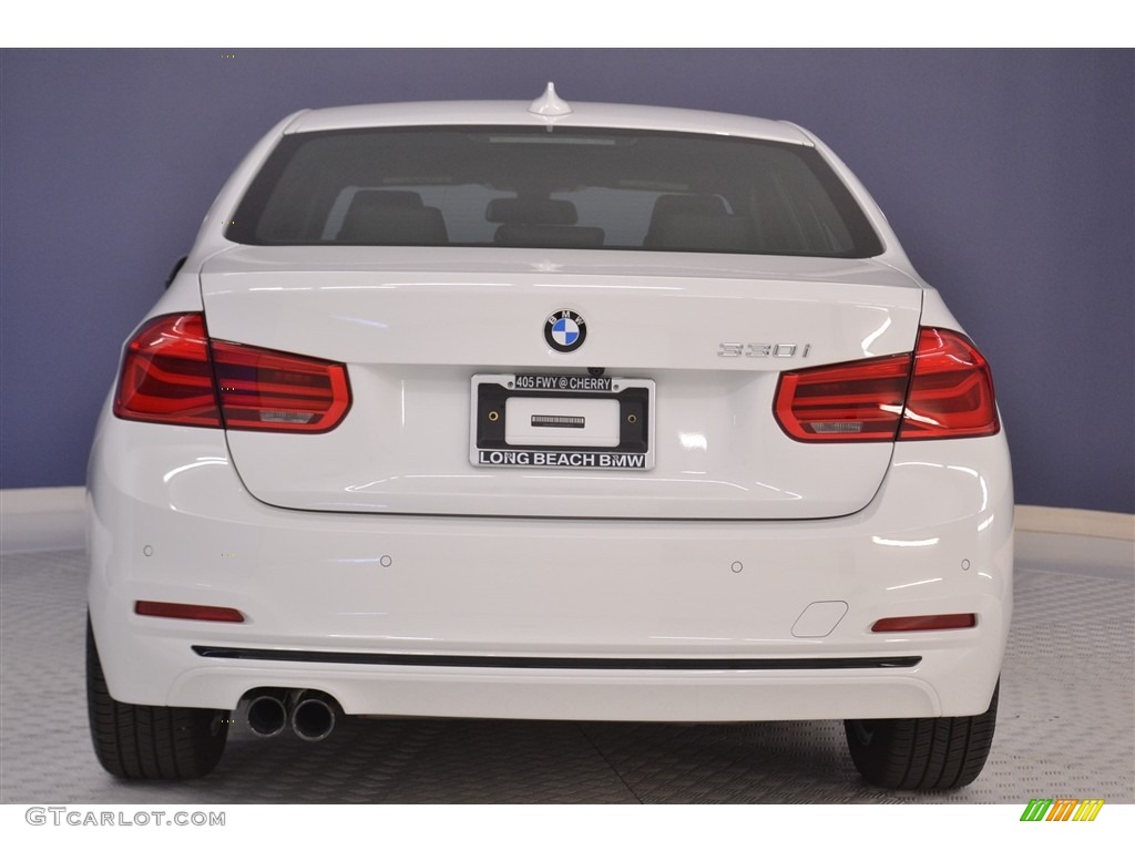 2017 3 Series 330i Sedan - Alpine White / Black photo #5