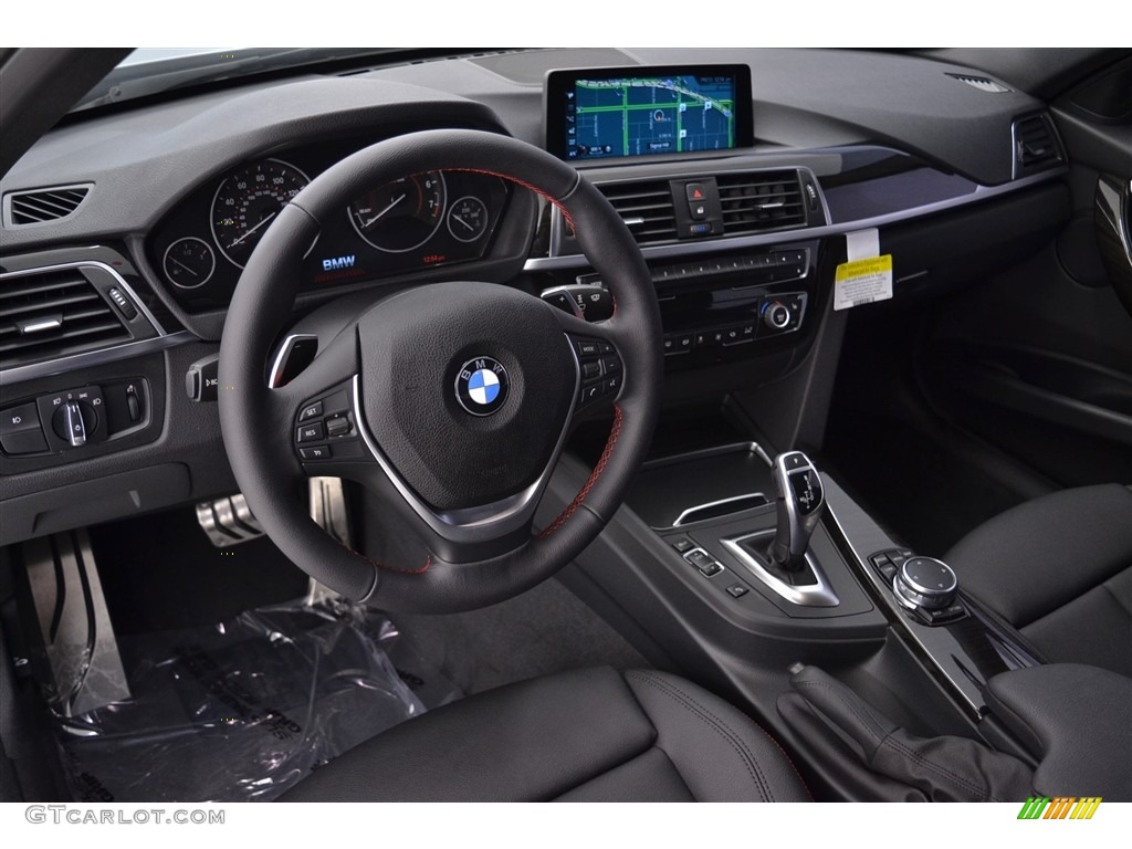 2017 3 Series 330i Sedan - Glacier Silver Metallic / Black photo #7