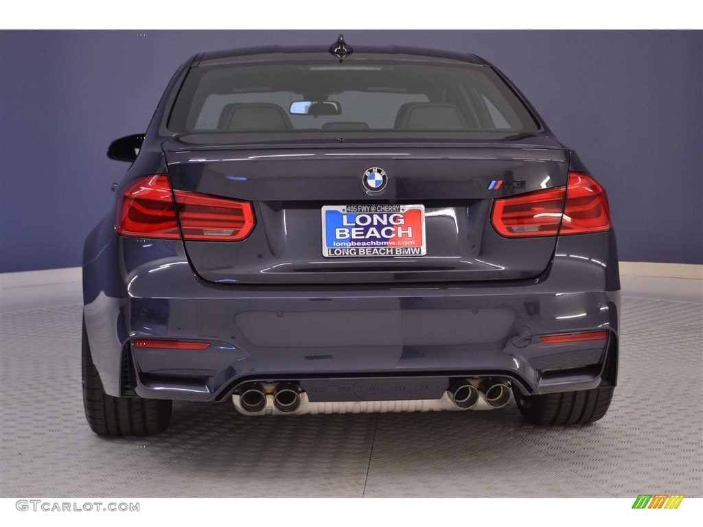 2017 M3 Sedan - Macao Blue Metallic / Black/fjord Blue photo #5