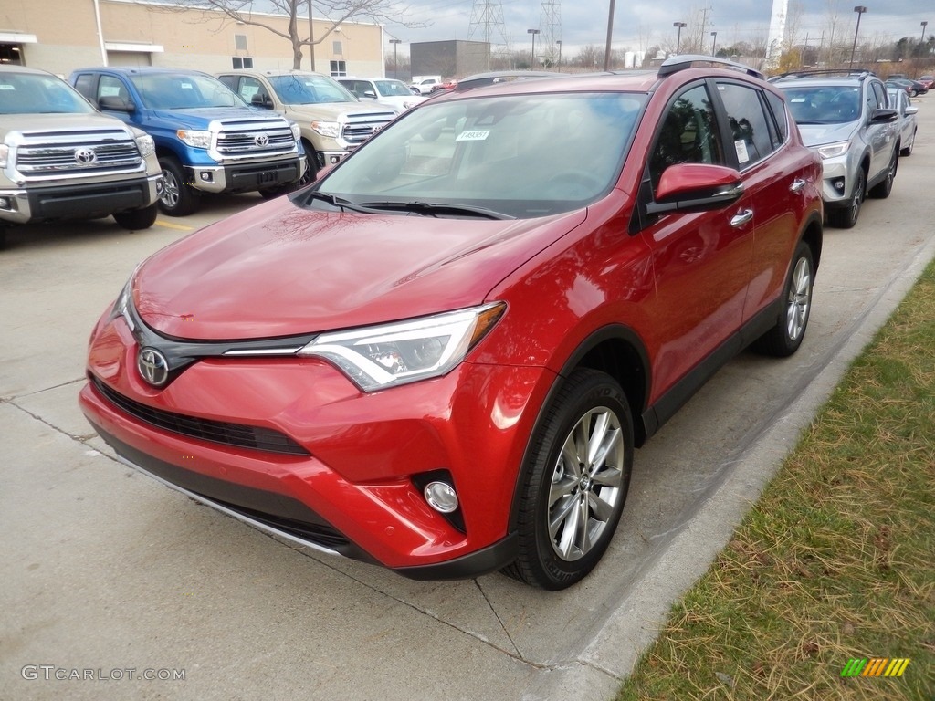 2017 RAV4 Limited AWD - Barcelona Red Metallic / Black photo #1