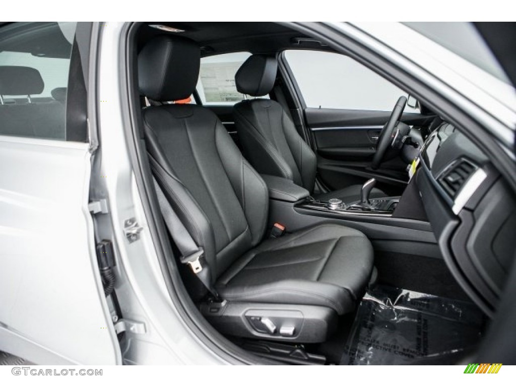 2017 3 Series 330i Sedan - Glacier Silver Metallic / Black photo #2