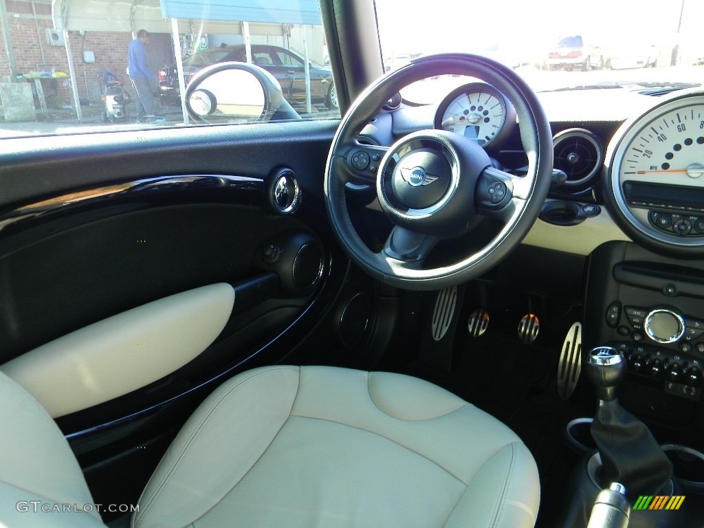 2011 Cooper S Hardtop - Eclipse Gray Metallic / Gravity Polar Beige Leather photo #12