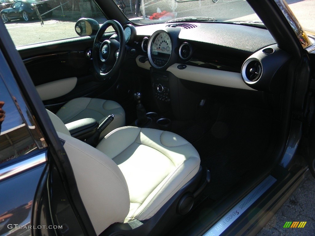 2011 Cooper S Hardtop - Eclipse Gray Metallic / Gravity Polar Beige Leather photo #22