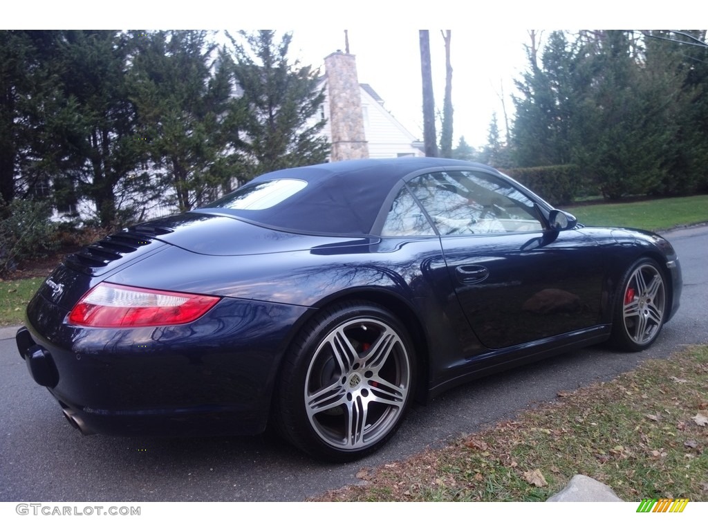 2007 911 Carrera 4S Cabriolet - Midnight Blue Metallic / Sand Beige photo #6