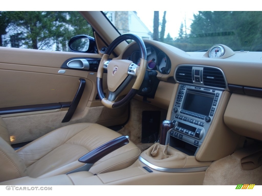 2007 911 Carrera 4S Cabriolet - Midnight Blue Metallic / Sand Beige photo #16