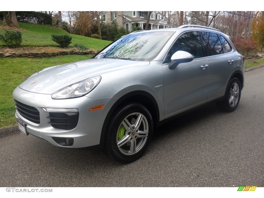 Rhodium Silver Metallic 2016 Porsche Cayenne S E-Hybrid Exterior Photo #117355792